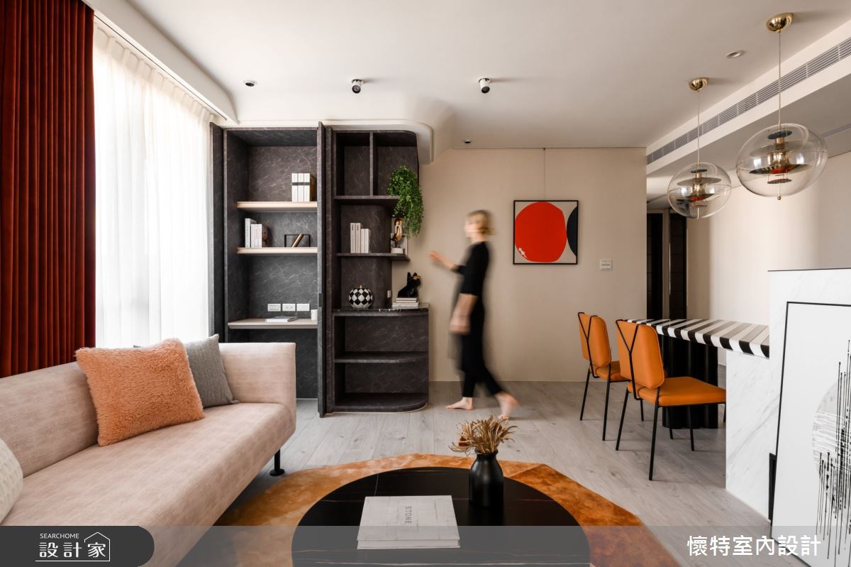 23坪新成屋(5年以下)＿現代風客廳案例圖片＿懷特室內設計＿懷特_41之3