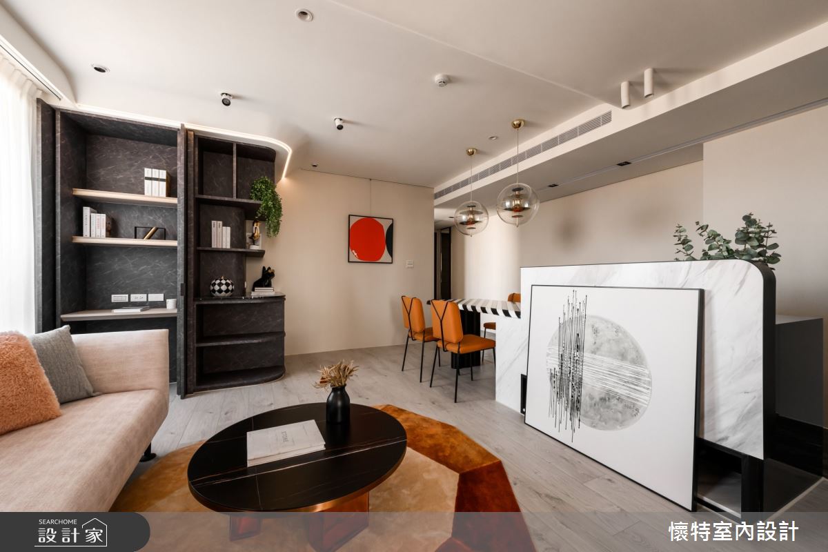23坪新成屋(5年以下)＿現代風客廳案例圖片＿懷特室內設計＿懷特_41之1