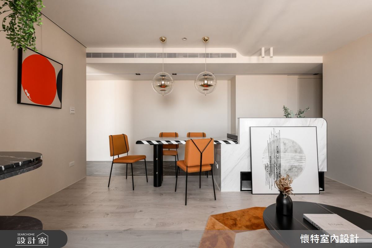 23坪新成屋(5年以下)＿現代風客廳餐廳案例圖片＿懷特室內設計＿懷特_41之15
