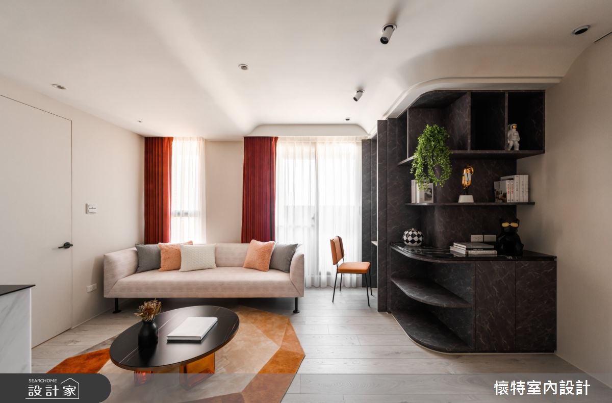23坪新成屋(5年以下)＿現代風客廳案例圖片＿懷特室內設計＿懷特_41之7