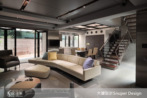 65坪新成屋(5年以下)＿工業風客廳餐廳樓梯案例圖片＿大雄室內設計Snuper Design＿大雄_19之3