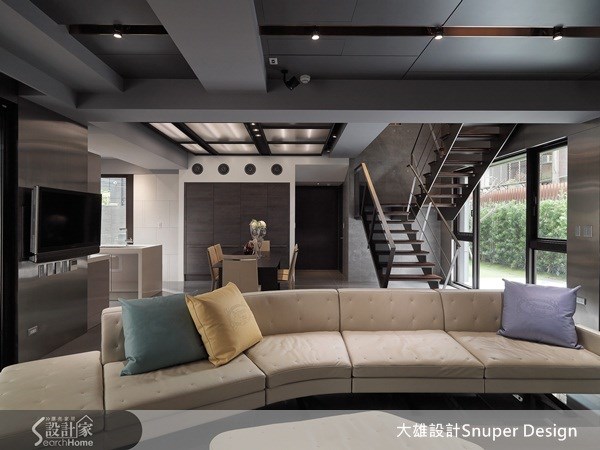 65坪新成屋(5年以下)＿工業風客廳餐廳樓梯案例圖片＿大雄室內設計Snuper Design＿大雄_19之1
