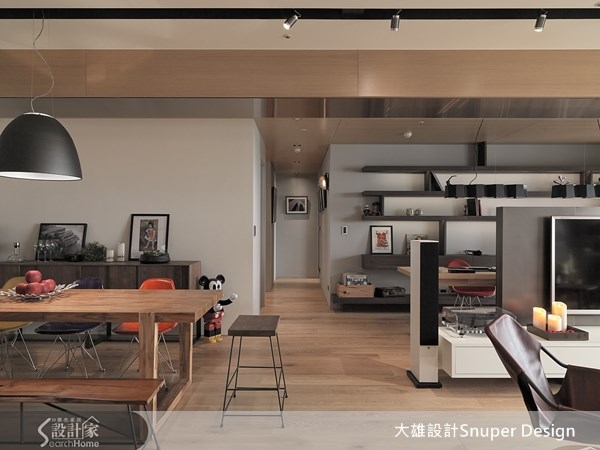 45坪新成屋(5年以下)＿現代風客廳餐廳走廊案例圖片＿大雄室內設計Snuper Design＿大雄_24之3