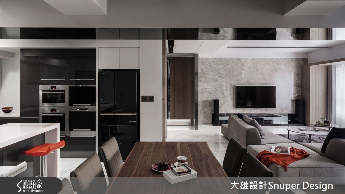 40坪中古屋(5~15年)＿現代風客廳廚房吧檯案例圖片＿大雄室內設計Snuper Design＿大雄_46之1