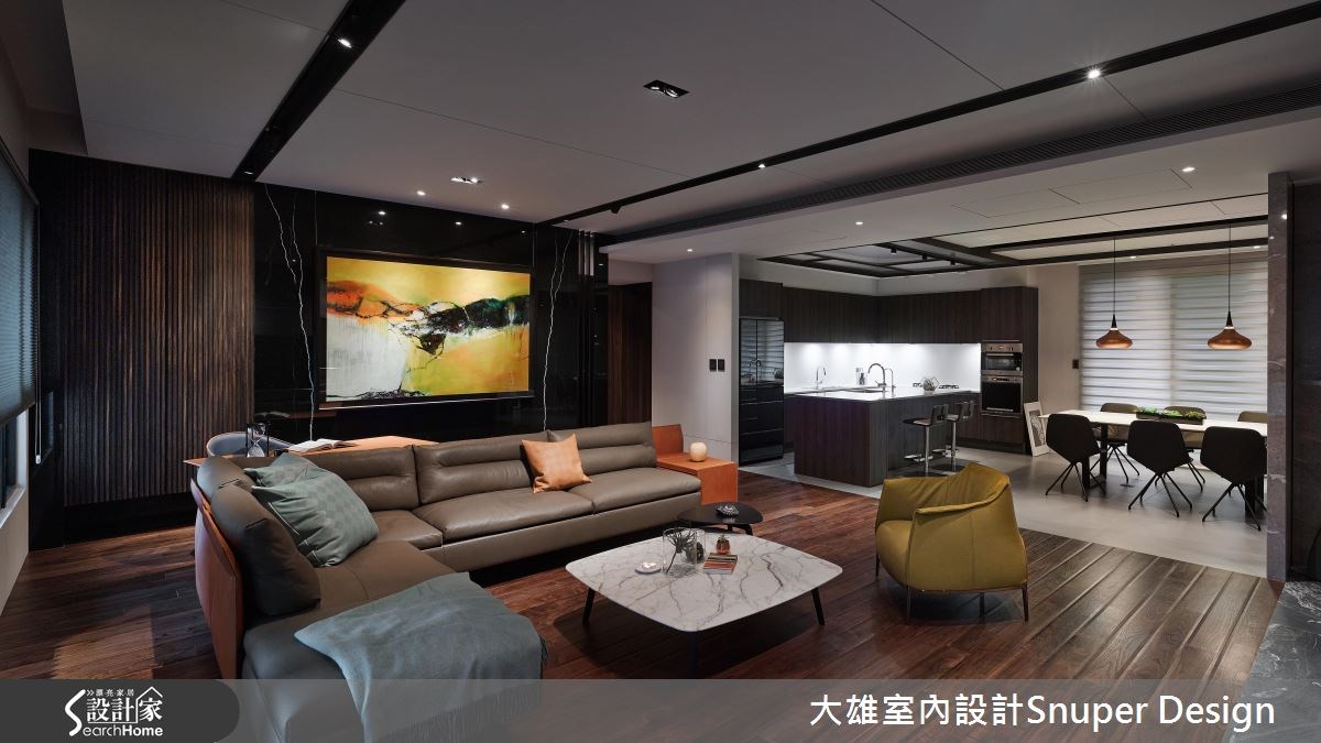 50坪新成屋(5年以下)＿現代風客廳餐廳廚房吧檯案例圖片＿大雄室內設計Snuper Design＿大雄_50之1