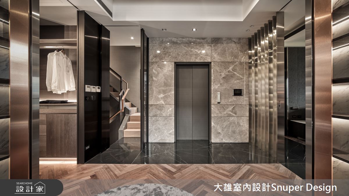 200坪新成屋(5年以下)＿現代風更衣間樓梯案例圖片＿大雄室內設計Snuper Design＿大雄_82之41