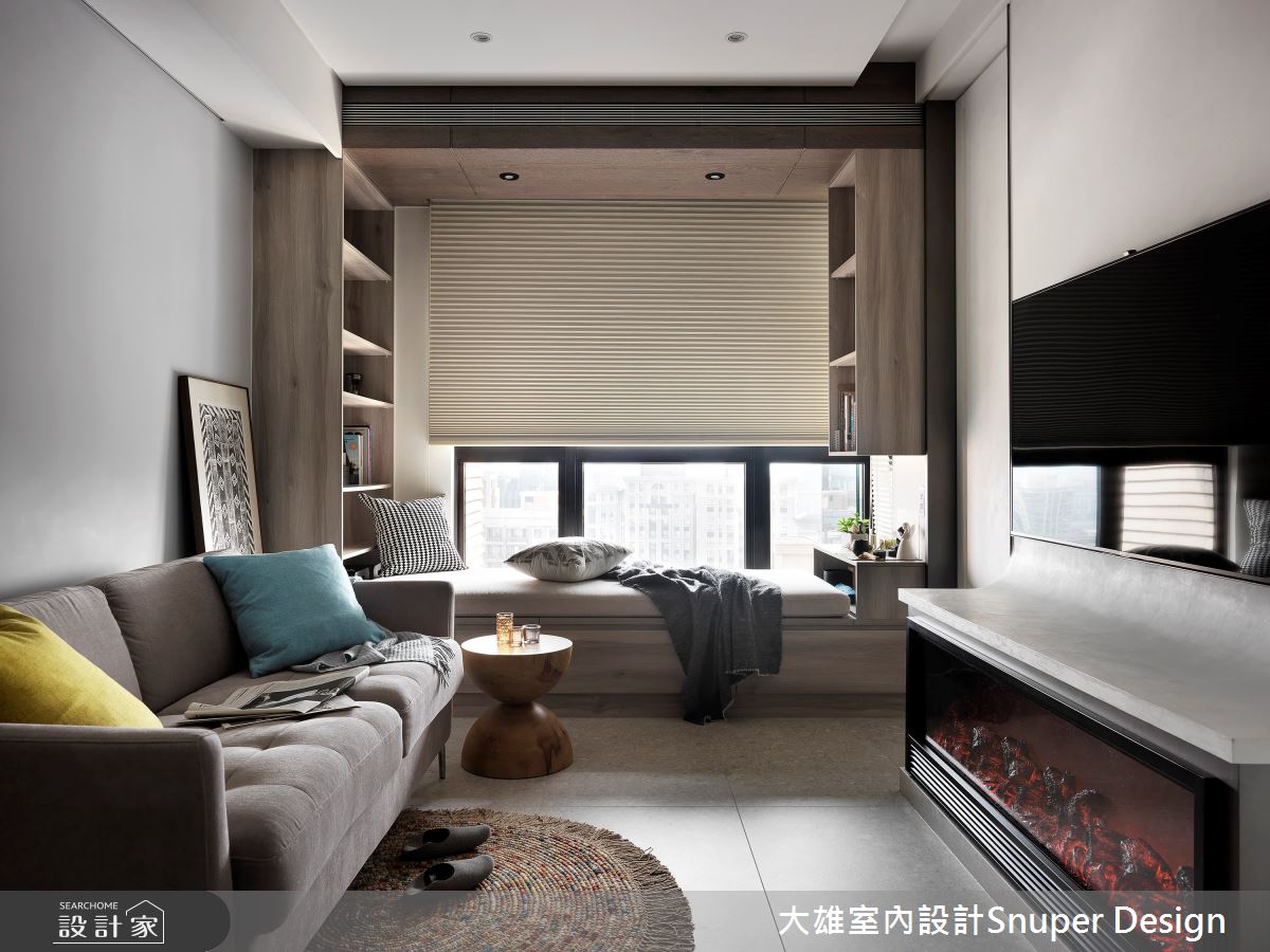 16坪新成屋(5年以下)＿現代風客廳臥榻案例圖片＿大雄室內設計Snuper Design＿大雄_86之2