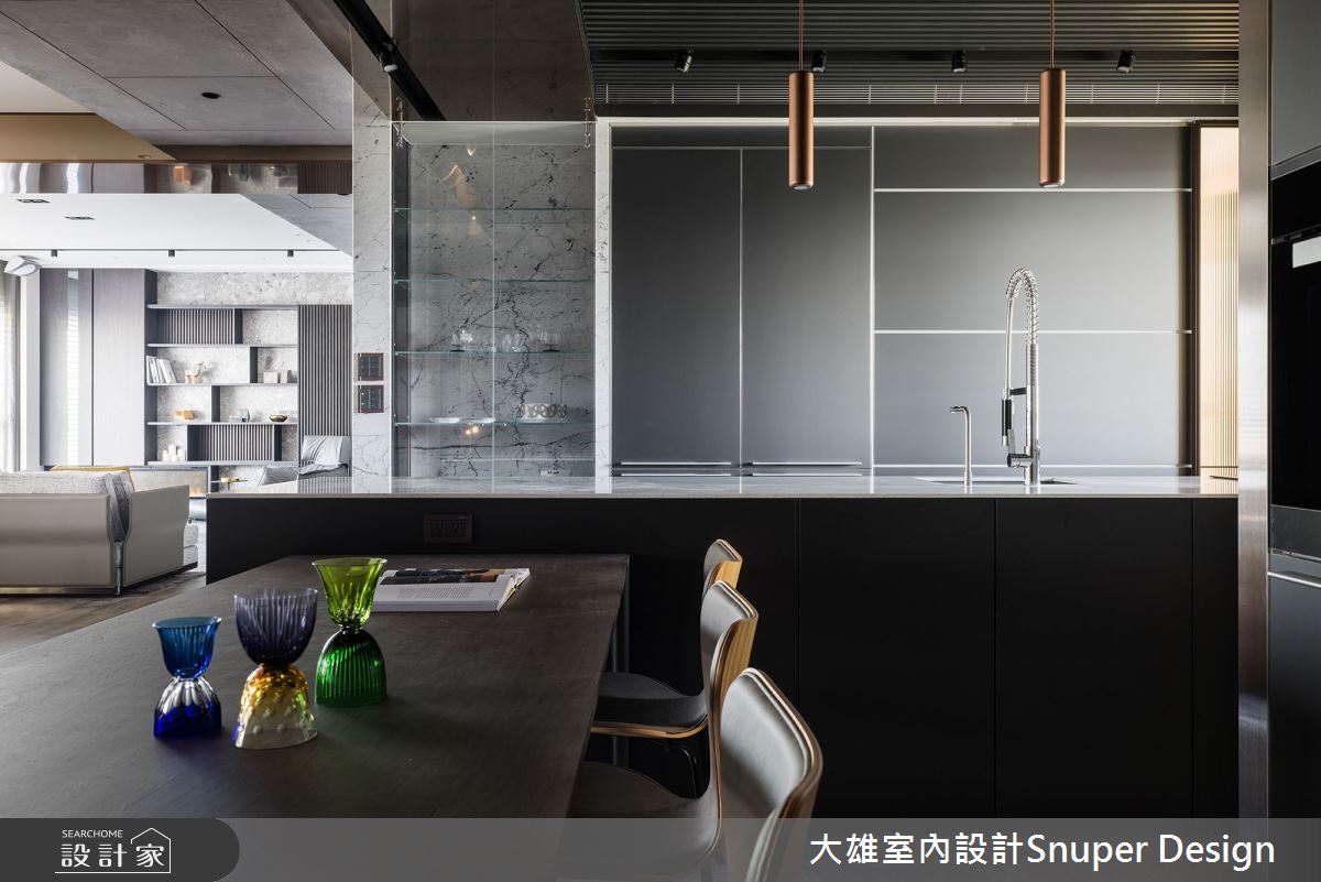 85坪新成屋(5年以下)＿現代風餐廳廚房中島案例圖片＿大雄室內設計Snuper Design＿大雄_102之10