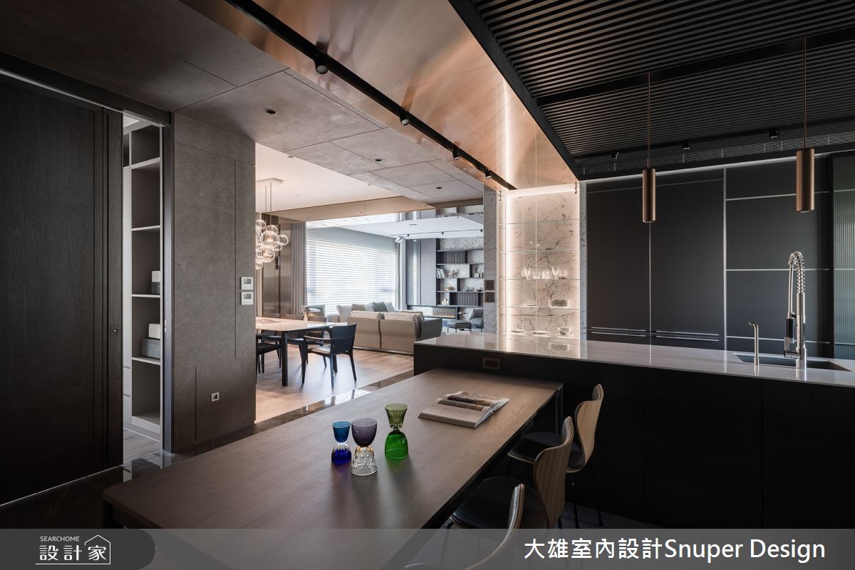 85坪新成屋(5年以下)＿現代風餐廳廚房中島案例圖片＿大雄室內設計Snuper Design＿大雄_102之13