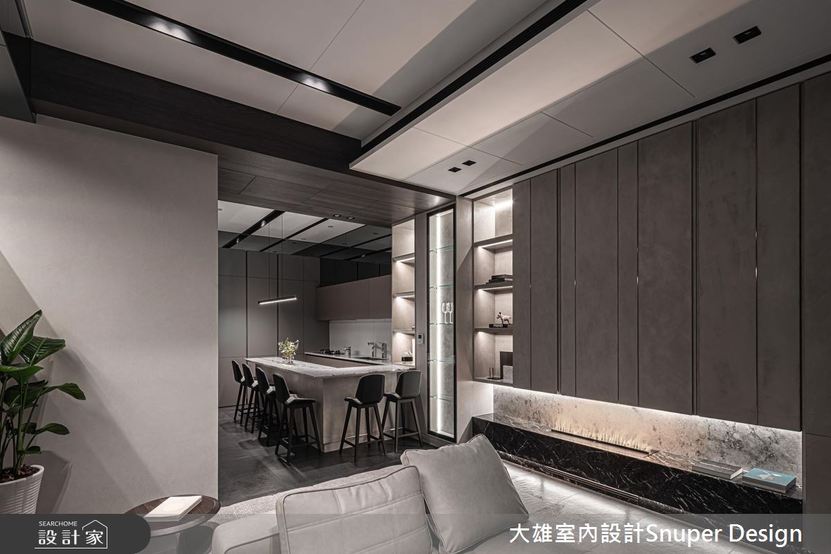 61坪預售屋＿現代風客廳餐廳吧檯中島案例圖片＿大雄室內設計Snuper Design＿大雄_111之8
