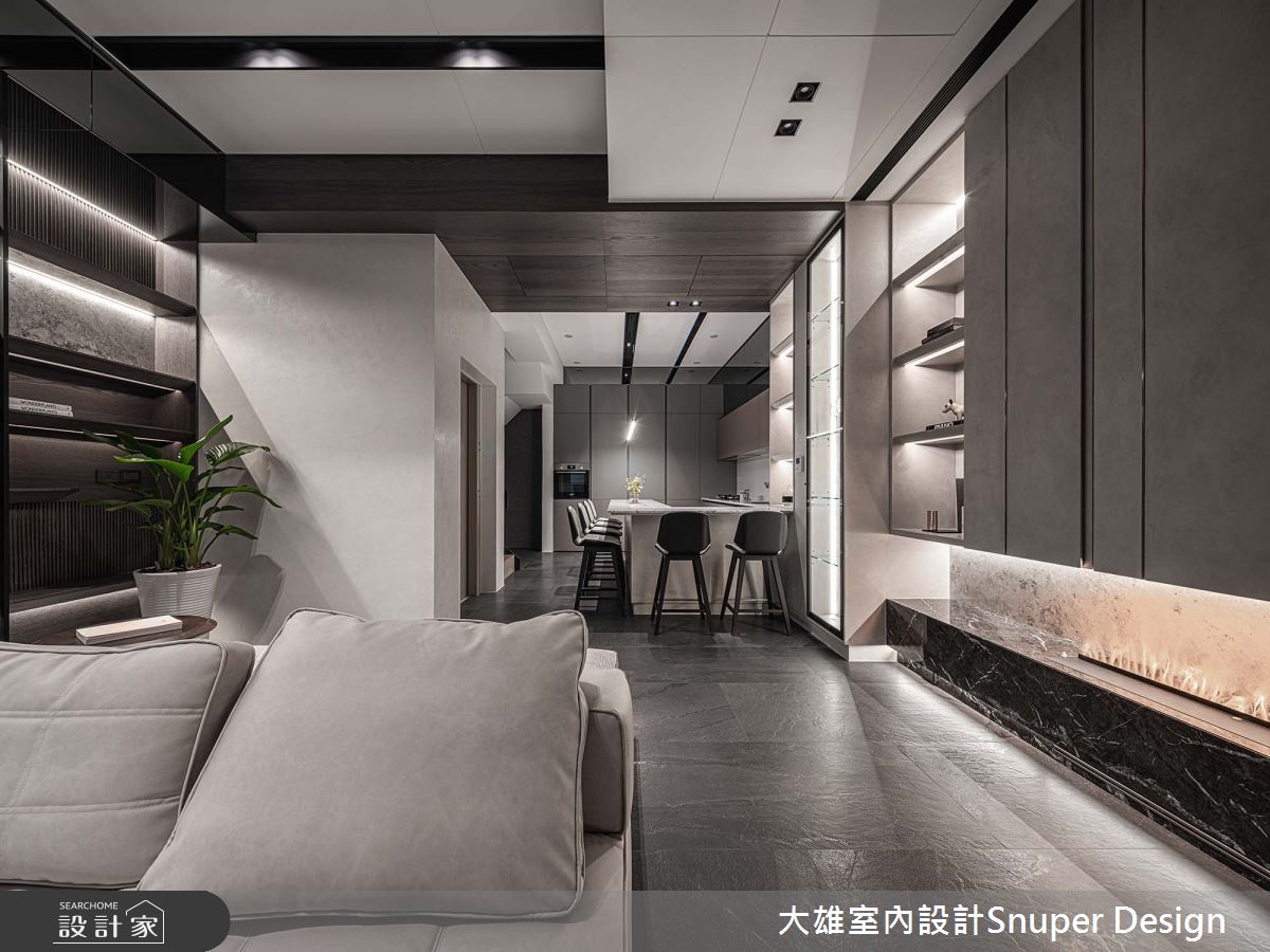 61坪預售屋＿現代風客廳餐廳吧檯中島案例圖片＿大雄室內設計Snuper Design＿大雄_111之11