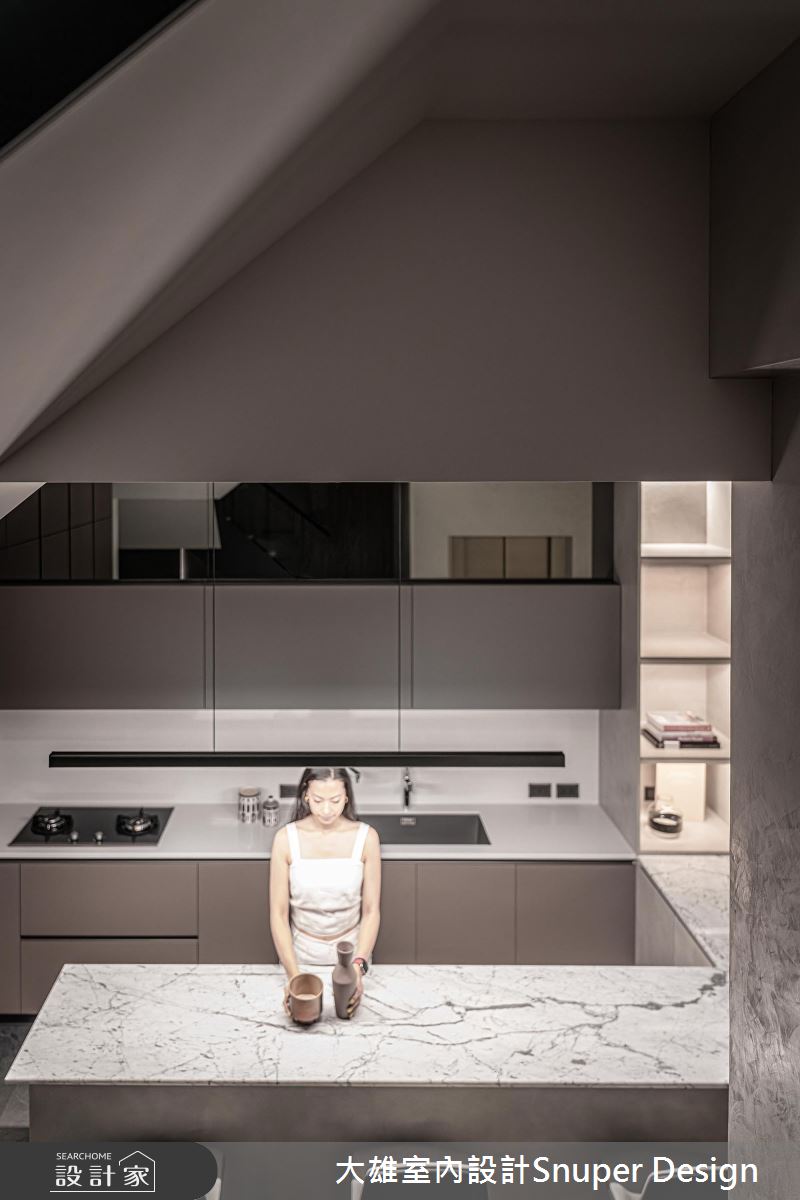 61坪預售屋＿現代風餐廳廚房吧檯中島案例圖片＿大雄室內設計Snuper Design＿大雄_111之13