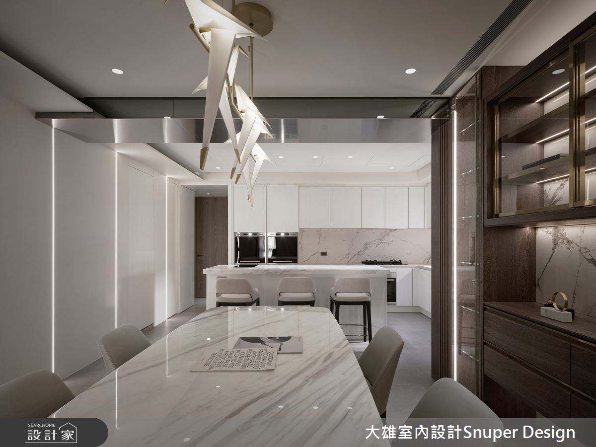 65坪中古屋(5~15年)＿現代風餐廳廚房中島案例圖片＿大雄室內設計Snuper Design＿大雄_121之14