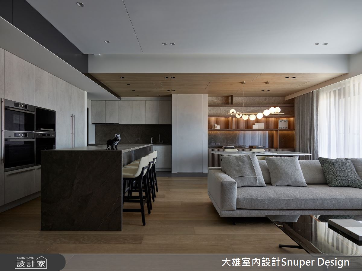 32坪新成屋(5年以下)＿現代風客廳餐廳中島案例圖片＿大雄室內設計Snuper Design＿大雄_123之6