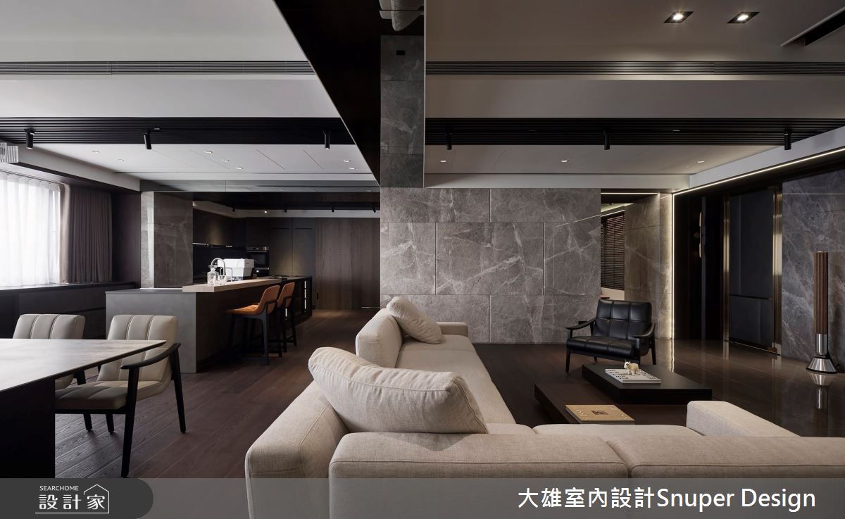 80坪老屋(16~30年)＿現代風客廳餐廳中島案例圖片＿大雄室內設計Snuper Design＿大雄_126之12