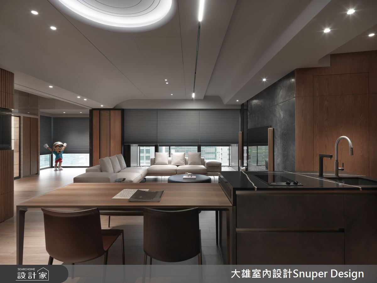 43坪新成屋(5年以下)＿現代風客廳餐廳中島案例圖片＿大雄室內設計Snuper Design＿大雄_127之14