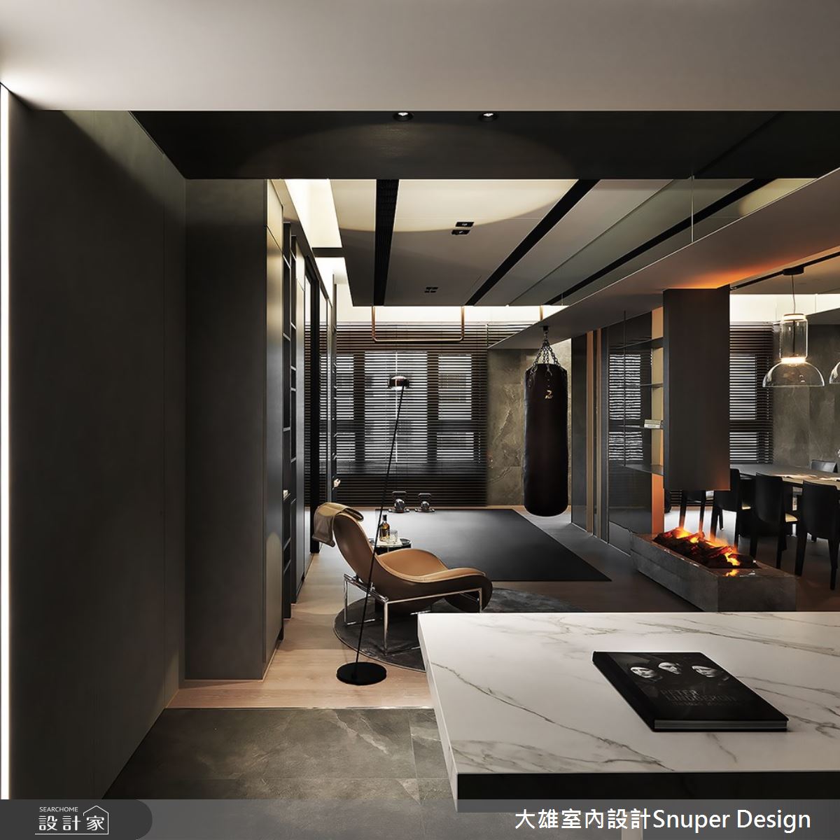 119坪新成屋(5年以下)＿現代風家庭健身房中島案例圖片＿大雄室內設計Snuper Design＿大雄_128之22