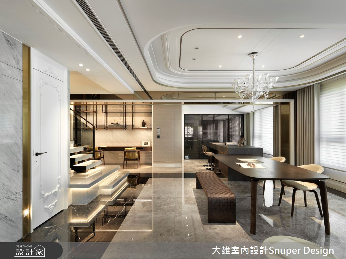 155坪新成屋(5年以下)＿美式風餐廳書房樓梯中島案例圖片＿大雄室內設計Snuper Design＿大雄_132之6