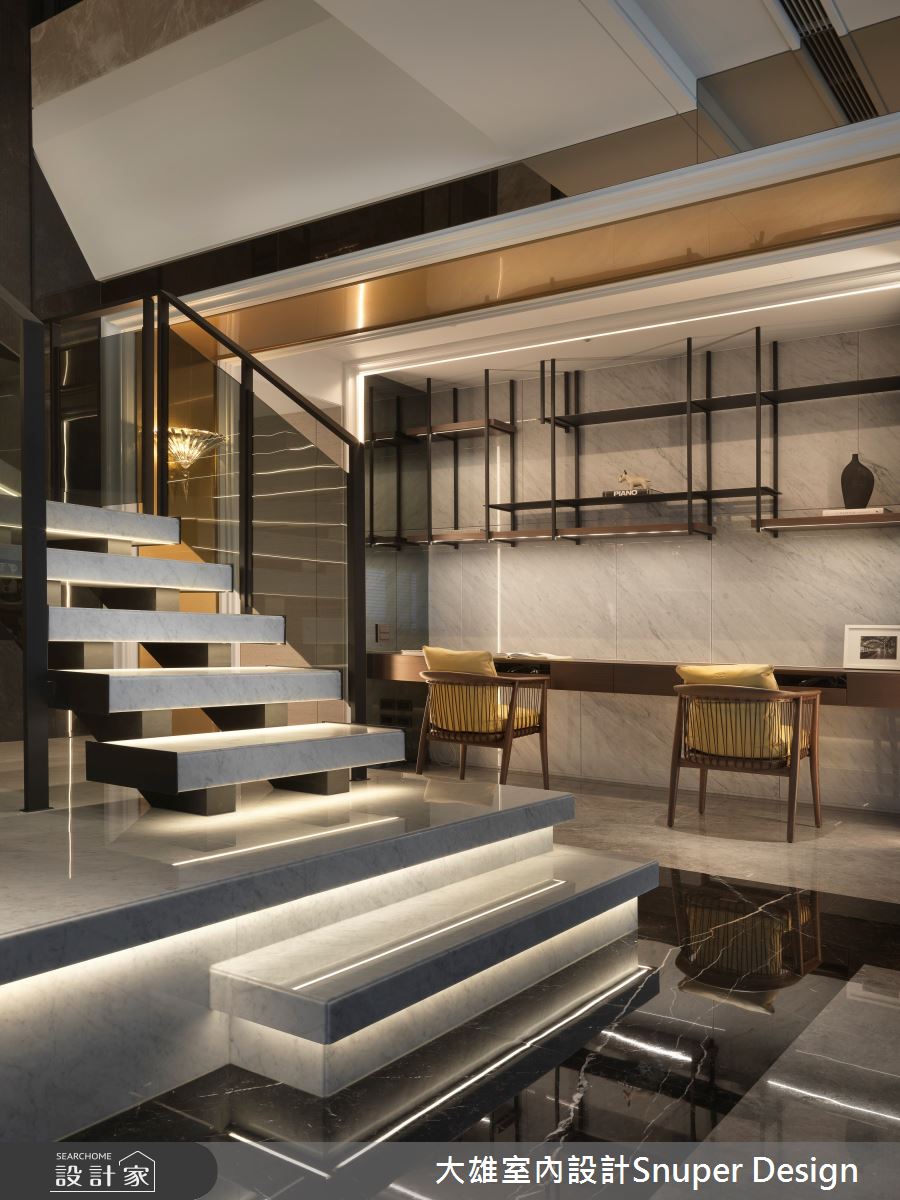 155坪新成屋(5年以下)＿美式風書房樓梯案例圖片＿大雄室內設計Snuper Design＿大雄_132之10