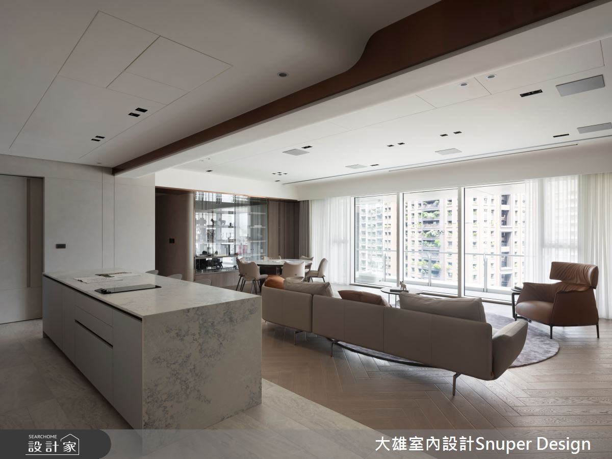 71坪新成屋(5年以下)＿現代風客廳餐廳中島案例圖片＿大雄室內設計Snuper Design＿大雄_135之3