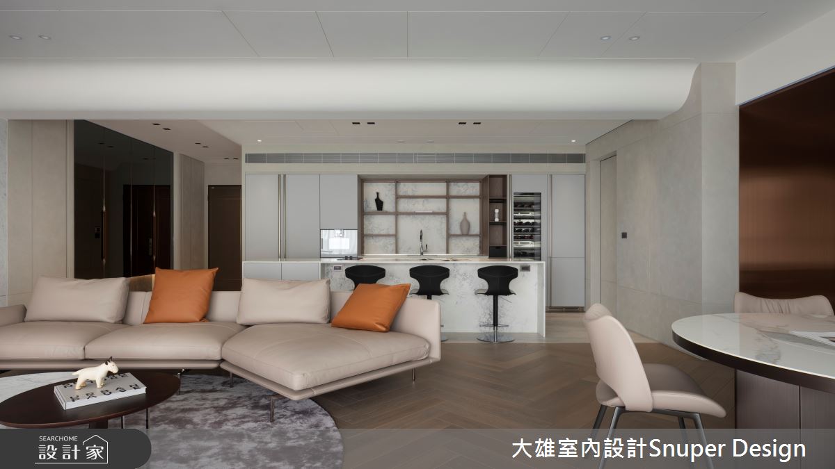 71坪新成屋(5年以下)＿現代風客廳餐廳中島案例圖片＿大雄室內設計Snuper Design＿大雄_135之6