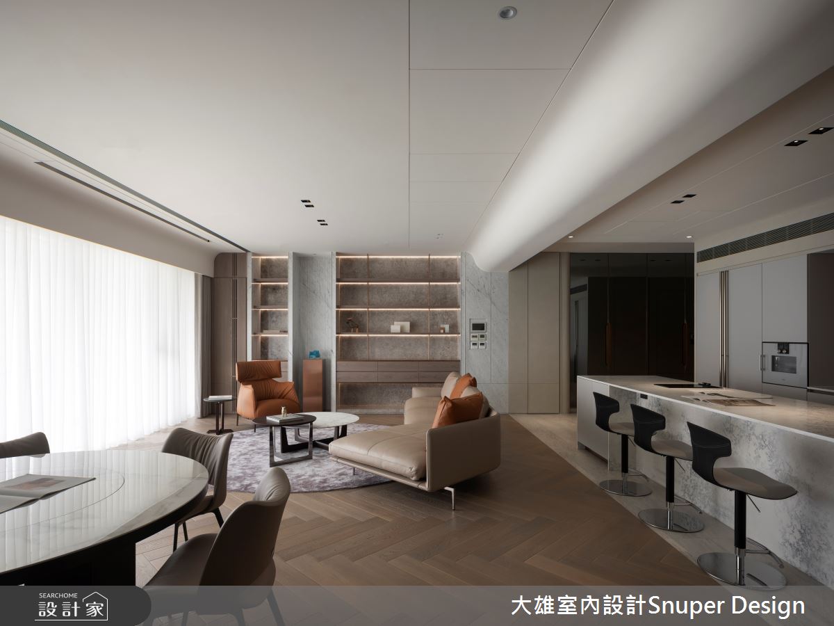 71坪新成屋(5年以下)＿現代風客廳餐廳中島案例圖片＿大雄室內設計Snuper Design＿大雄_135之4
