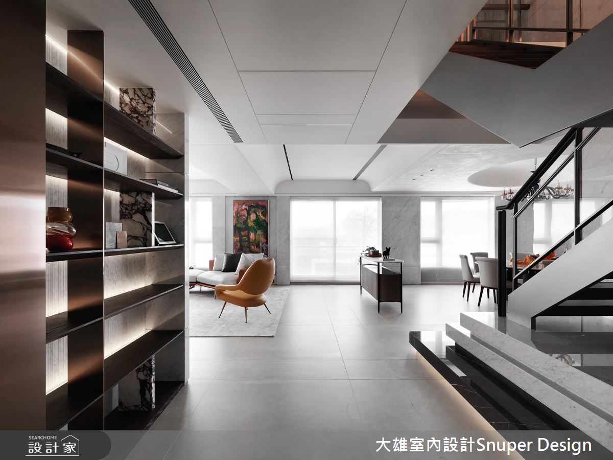 90坪新成屋(5年以下)＿現代風玄關客廳樓梯案例圖片＿大雄室內設計Snuper Design＿大雄_136之3