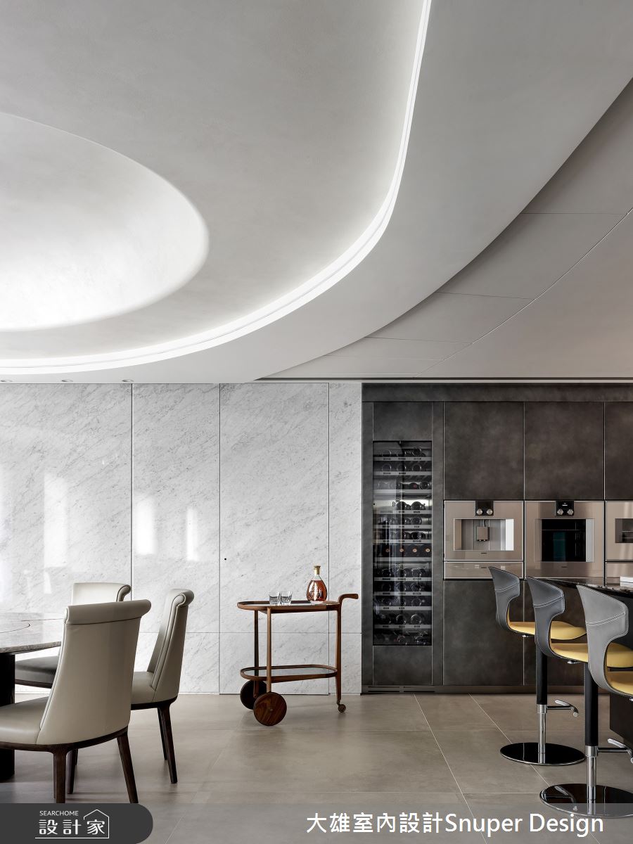 90坪新成屋(5年以下)＿現代風餐廳吧檯中島案例圖片＿大雄室內設計Snuper Design＿大雄_136之18