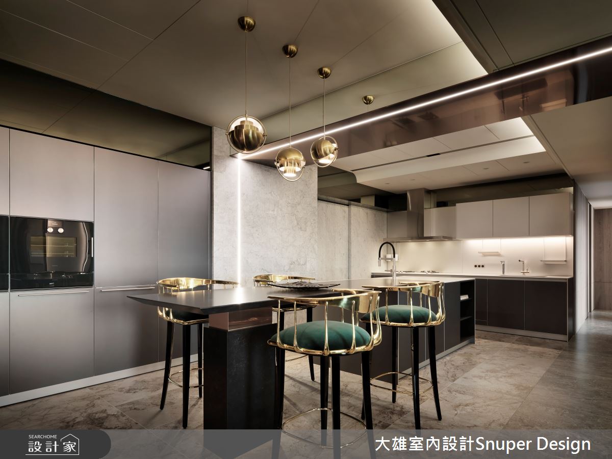 53坪新古屋(10年以下)＿現代奢華風餐廳廚房中島案例圖片＿大雄室內設計Snuper Design＿大雄_154之19
