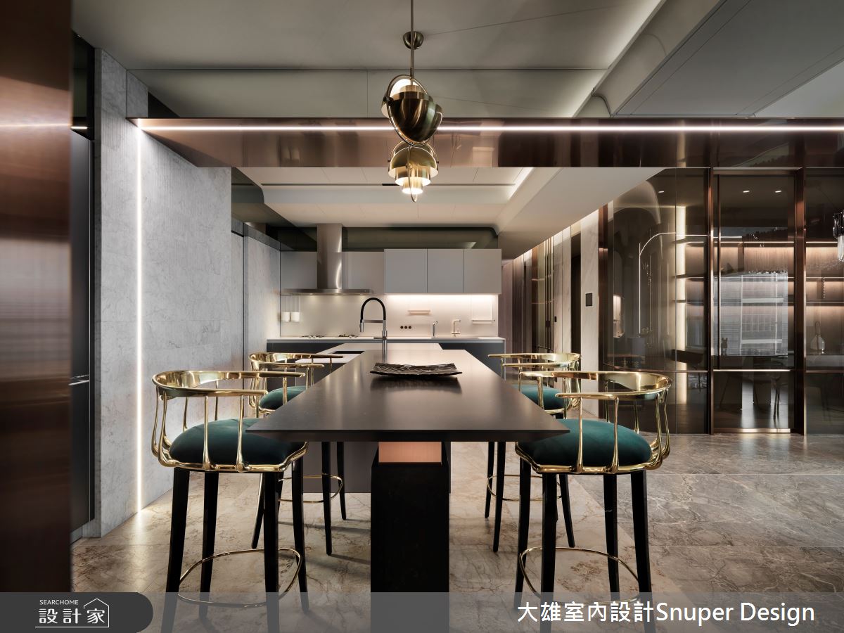 53坪新古屋(10年以下)＿現代奢華風餐廳廚房中島案例圖片＿大雄室內設計Snuper Design＿大雄_154之20
