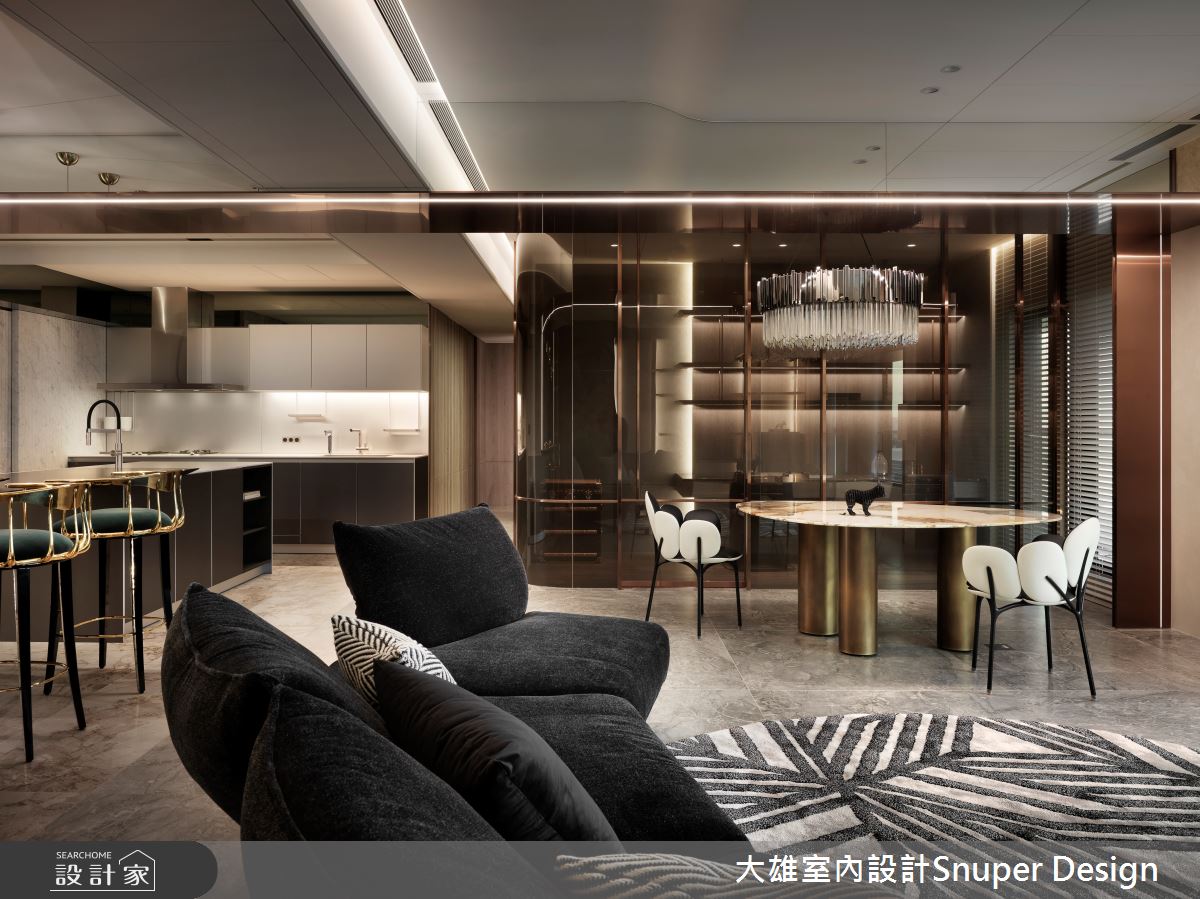 53坪新古屋(10年以下)＿現代奢華風客廳餐廳廚房中島案例圖片＿大雄室內設計Snuper Design＿大雄_154之16