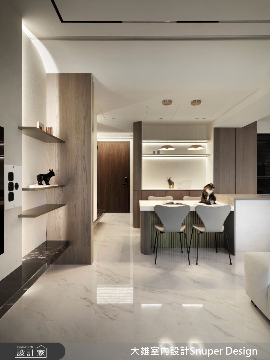 25坪預售屋＿現代風玄關客廳餐廳中島案例圖片＿大雄室內設計Snuper Design＿大雄_155之15
