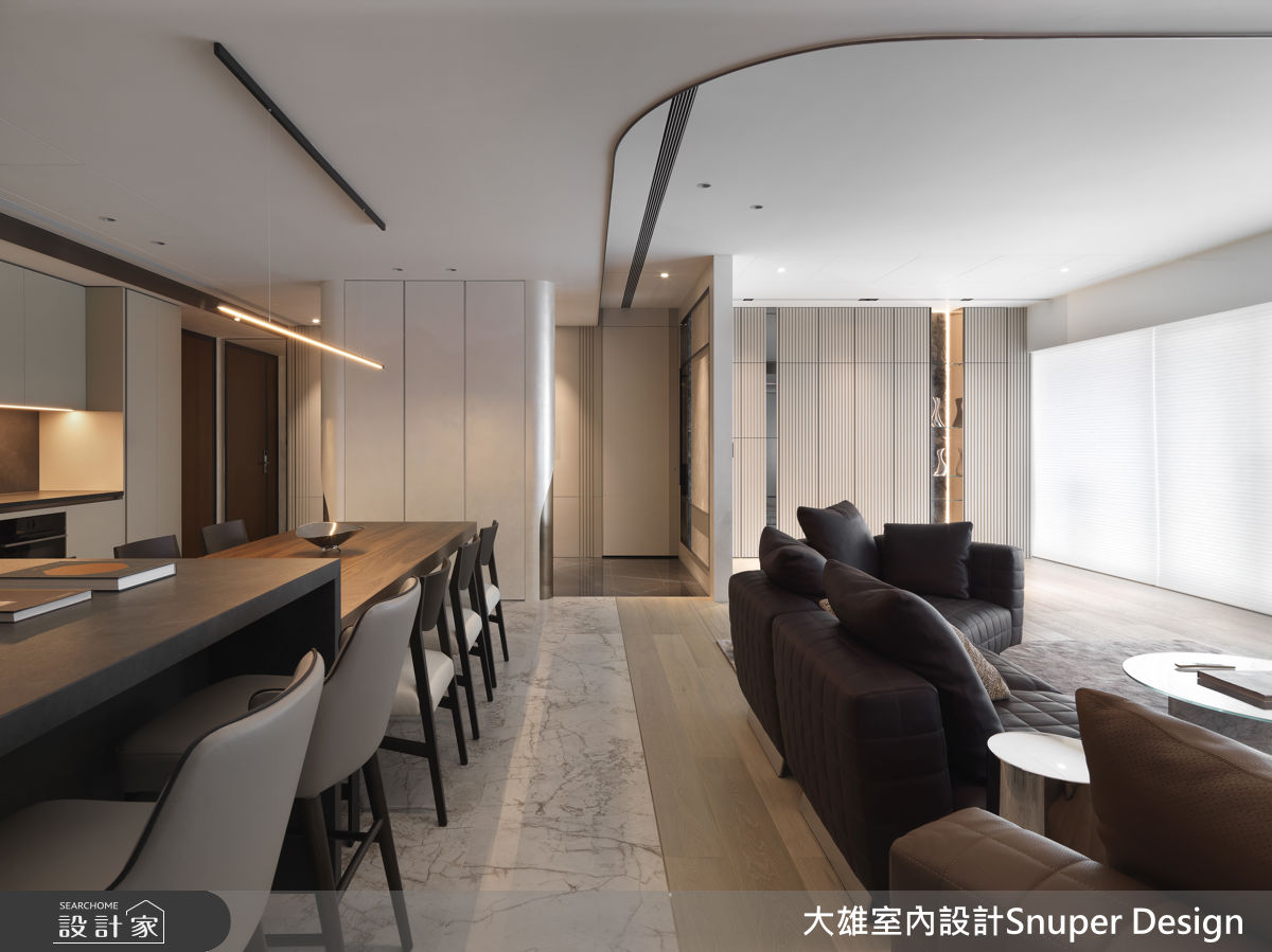 52坪毛胚屋＿現代奢華風客廳餐廳中島案例圖片＿大雄室內設計Snuper Design＿大雄_158之15