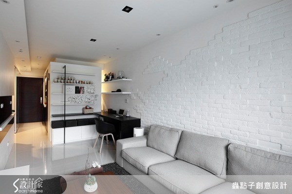 12坪新成屋(5年以下)＿簡約風客廳案例圖片＿蟲點子創意設計＿蟲點子_18之6