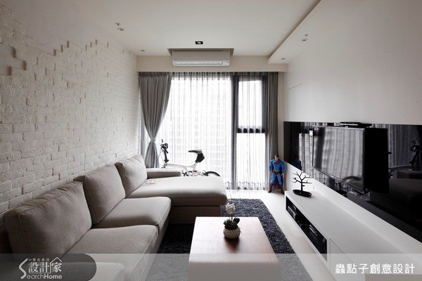 12坪新成屋(5年以下)＿簡約風客廳案例圖片＿蟲點子創意設計＿蟲點子_18之9