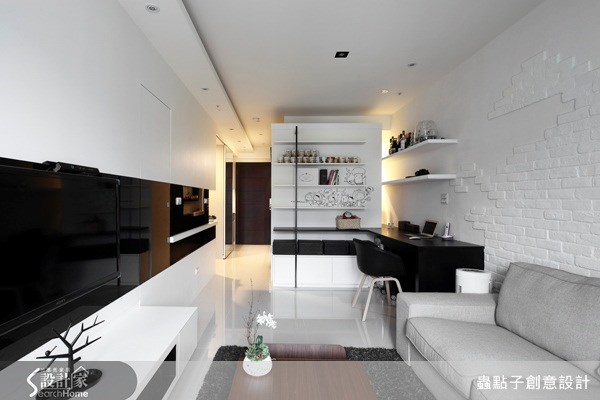 12坪新成屋(5年以下)＿簡約風客廳案例圖片＿蟲點子創意設計＿蟲點子_18之5