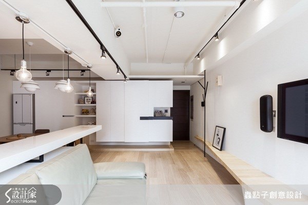 17坪新成屋(5年以下)＿簡約風客廳案例圖片＿蟲點子創意設計＿蟲點子_20之2