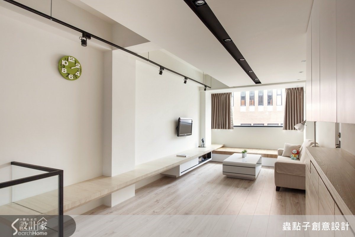 60坪中古屋(5~15年)＿簡約風客廳案例圖片＿蟲點子創意設計＿蟲點子_23之16