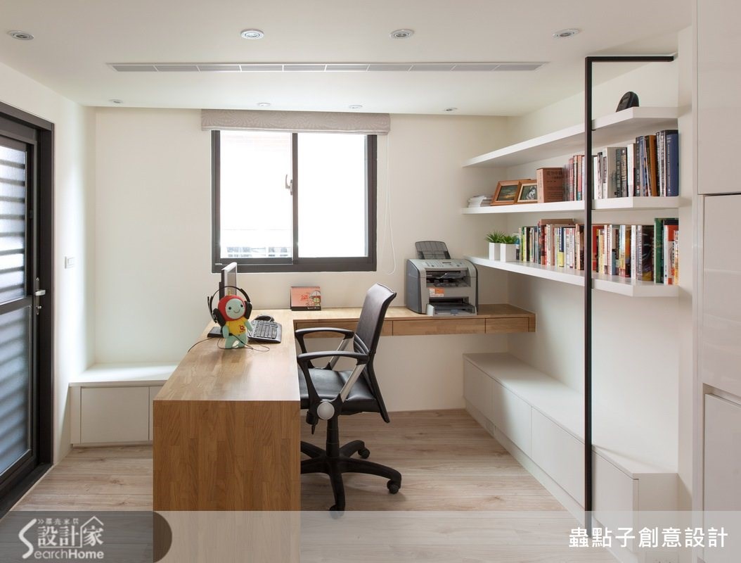 60坪中古屋(5~15年)＿簡約風書房案例圖片＿蟲點子創意設計＿蟲點子_23之19