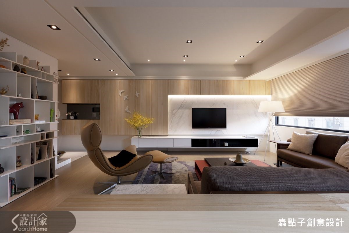 40坪新成屋(5年以下)＿簡約風客廳案例圖片＿蟲點子創意設計＿蟲點子_24之14