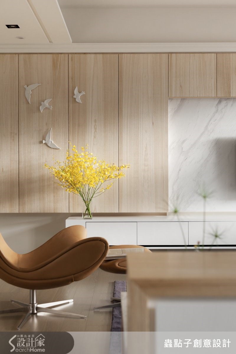 40坪新成屋(5年以下)＿簡約風客廳案例圖片＿蟲點子創意設計＿蟲點子_24之13