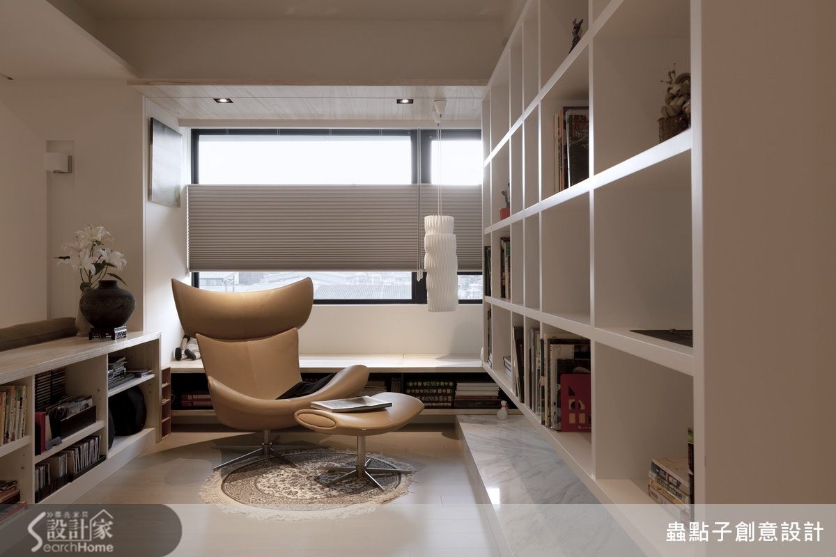 40坪新成屋(5年以下)＿簡約風書房案例圖片＿蟲點子創意設計＿蟲點子_24之27