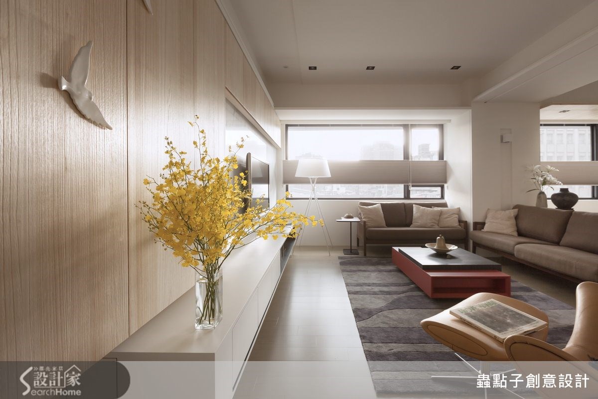 40坪新成屋(5年以下)＿簡約風客廳案例圖片＿蟲點子創意設計＿蟲點子_24之18
