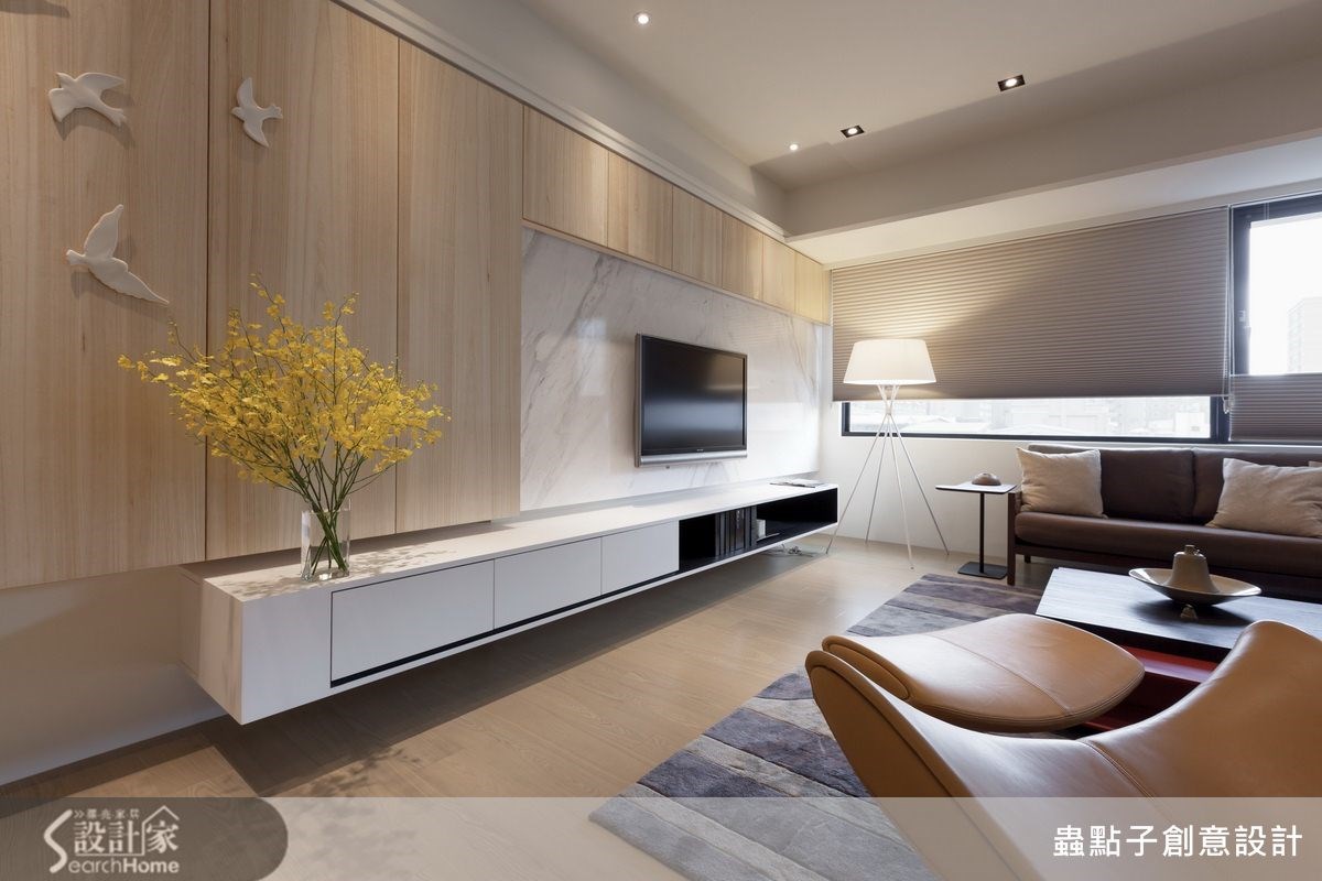 40坪新成屋(5年以下)＿簡約風客廳案例圖片＿蟲點子創意設計＿蟲點子_24之5