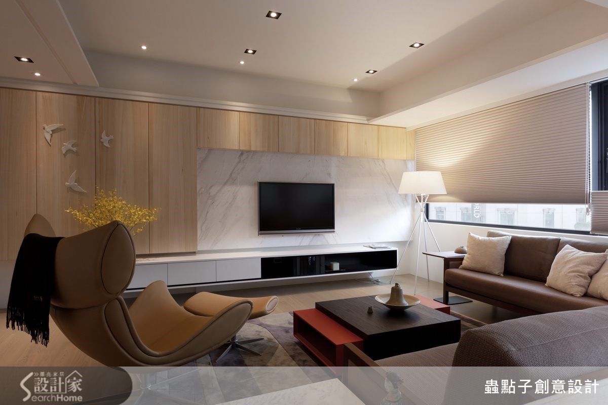 40坪新成屋(5年以下)＿簡約風客廳案例圖片＿蟲點子創意設計＿蟲點子_24之11