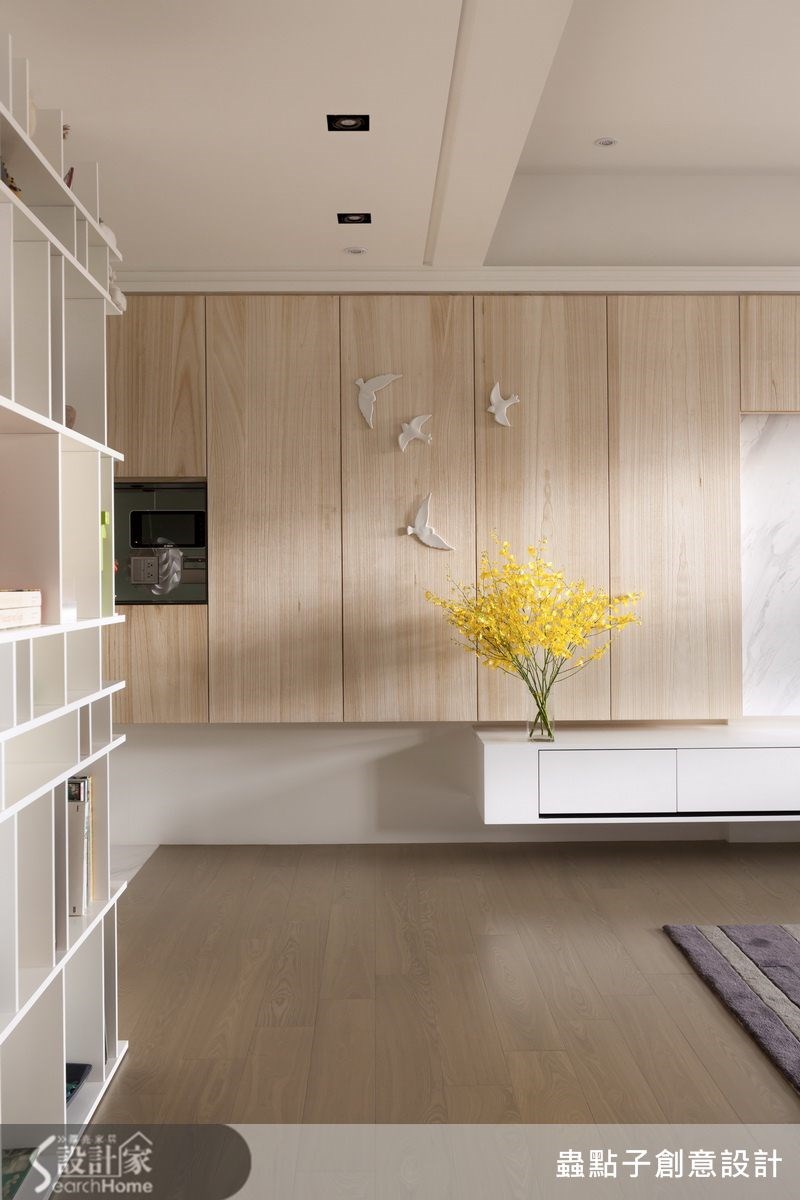 40坪新成屋(5年以下)＿簡約風客廳案例圖片＿蟲點子創意設計＿蟲點子_24之7