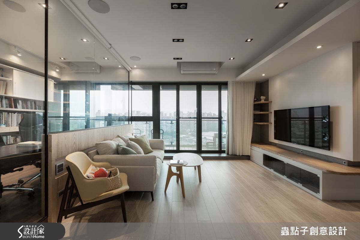 30坪新成屋(5年以下)＿簡約風客廳案例圖片＿蟲點子創意設計＿蟲點子_26之8