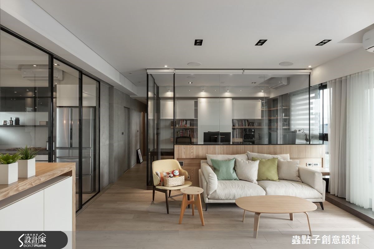 30坪新成屋(5年以下)＿簡約風客廳案例圖片＿蟲點子創意設計＿蟲點子_26之9