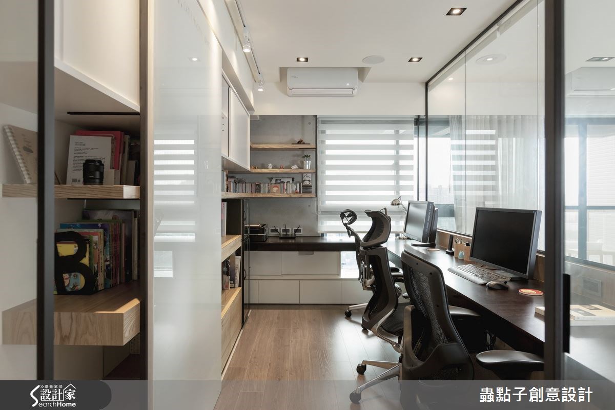 30坪新成屋(5年以下)＿簡約風書房案例圖片＿蟲點子創意設計＿蟲點子_26之14