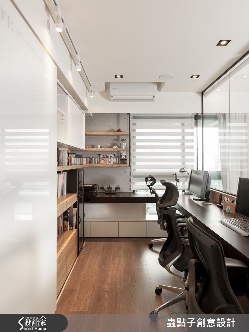 30坪新成屋(5年以下)＿簡約風書房案例圖片＿蟲點子創意設計＿蟲點子_26之15